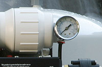 reverse osmosis system tap water pressure gauge